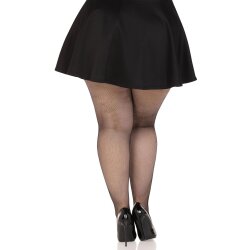 LEG AVENUE Spandex Netz-Strumpfhose Feinmaschig Plus Size