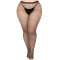 LEG AVENUE Spandex Netz-Strumpfhose Feinmaschig Plus Size