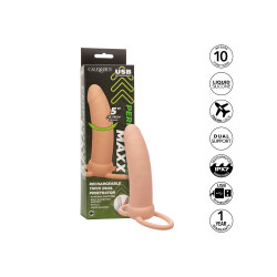 CALEXOTICS Performance Maxx Rechargeable Thick Dual Penetrator mit Vibration 14 cm Skin