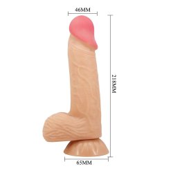 PRETTY LOVE Verformbarer Dildo mit beweglicher Haut 20,6 cm