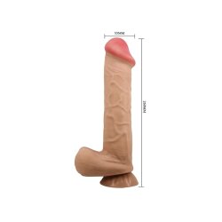 PRETTY LOVE Verformbarer Dildo mit beweglicher Haut 26.0cm