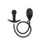 RIMBA Aufblasbarer Anal-Plug mit Handpumpe aus Silikon Schwarz