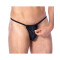 RIMBA G-String mit Reissverschluss aus Leder One Size Schwarz