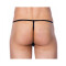 RIMBA G-String mit Reissverschluss aus Leder One Size Schwarz