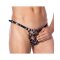 RIMBA String aus Leder &amp; Metall Verstellbar One Size Schwarz