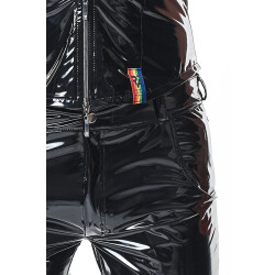 REGNES FETISH PLANET Pride Edition PVC Weste Schwarz