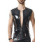 REGNES FETISH PLANET Pride Edition PVC Weste Schwarz