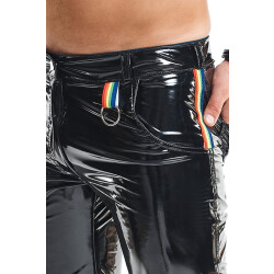 REGNES FETISH PLANET Pride Edition PVC Hose Schwarz