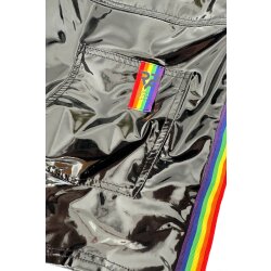 REGNES FETISH PLANET Pride Edition PVC Shorts Schwarz