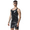 REGNES FETISH PLANET Pride Edition PVC Tank Top Schwarz