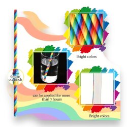 KINKY PLEASURE Rainbow Trinkhalme 20 St&uuml;ck