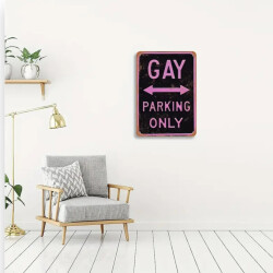 KINKY PLEASURE Gay Parking Only Schild