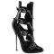 PLEASER Stiefeletten mit Schnallenriemchen Schwarz