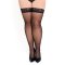 KOTEK Hold Ups H035 mit Gummiband aus Silikon Schwarz XL/2XL