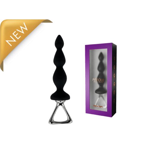 ADRIEN LASTIC Arrow Anal Plug mit Haltegriff aus Silikon Schwarz