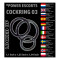 POWER ESCORTS Cockring 03 Set aus Silikon Schwarz