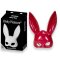 KINKY PLEASURE Bunny Maske Rot