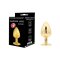 POWER ESCORTS Diamond King Anal-Plug aus Edelstahl Large Gold