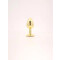 POWER ESCORTS Diamond King Anal-Plug aus Edelstahl Large Gold