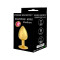 POWER ESCORTS Diamond King Anal-Plug aus Edelstahl Medium Gold