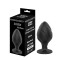 POWER ESCORTS Screw Anal-Plug aus Silikon Medium Schwarz