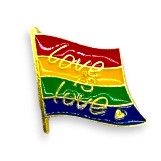 KINKY PLEASURE Pride Pin Flag Love is Love