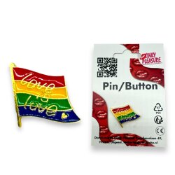KINKY PLEASURE Pride Pin Flag Love is Love