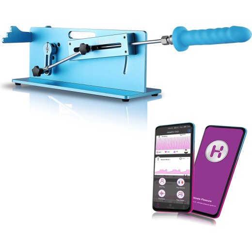 HISMITH Pro 5 Table Top Premium Sex Machine mit Smat App Blau