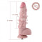 HISMITH KlickLok Bumps G-Spot Dildo  &Oslash; 4,8 cm aus Silikon Skin