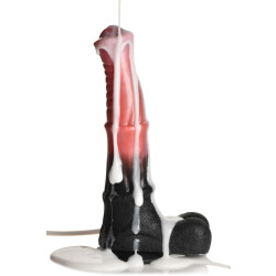 XR PLAY HARD Zentaur Dildo mit Spritzfunktion Schwarz/Rot