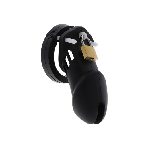 HIDDEN DESIRE Extreme Chastity Cock Cage Silicone Long Schwarz