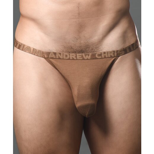 ANDREW CHRISTIAN Almost Naked Lust Modal Thong Braun