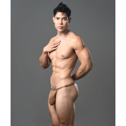 ANDREW CHRISTIAN Almost Naked Lust Modal Thong Braun