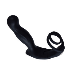 SEVANDA Black Mamba Prostata Stimulator mit Cockring Schwarz