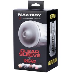 MAXTASY Ersatzsleeve f&uuml;r Suction Master+ Standard Clear