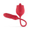 TEAZERS Rosen-Vibrator mit Stossdildo Rot