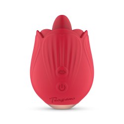 TEAZERS Rosen-Vibrator mit flatterndem Stimulator Rot