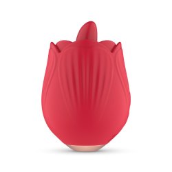 TEAZERS Rosen-Vibrator mit flatterndem Stimulator Rot