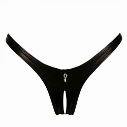 MAISON CATANZARO Annabelle Crotchless Thong aus Wetlook...