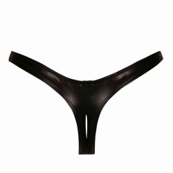 MAISON CATANZARO Annabelle Crotchless Thong aus Wetlook...