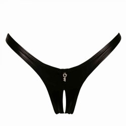 MAISON CATANZARO Annanelle Crotchless Thong aus Wetlook...