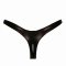 MAISON CATANZARO Annabelle Crotchless Thong aus Wetlook Schwarz