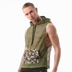 LEADER Mesh Lowrider Tank Top Khaki