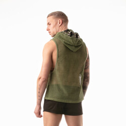 LEADER Mesh Lowrider Tank Top Khaki