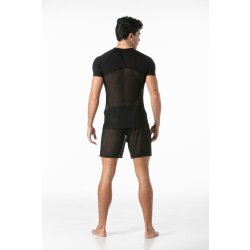 LEADER Invictus Mesh T-Shirt Schwarz