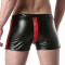 LEADER Brut Zipper Shorts Schwarz / Rot