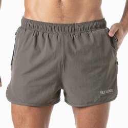 LEADER Sports Gym Shorts Grau