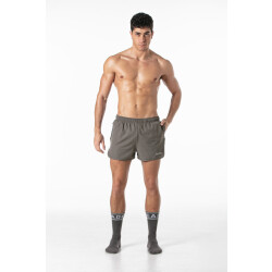 LEADER Sports Gym Shorts Grau