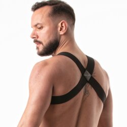 LEADER Classic Fetish Harness Schwarz