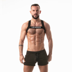 LEADER Classic Fetish Harness Schwarz